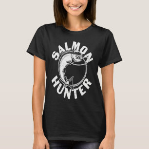 Father's Day Fishing Fisherman Salmon Hunter T-Shirt