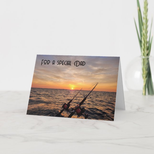 Father's Day Fishing Poles Card (Front)