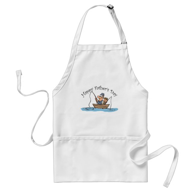 "Fathers Day Fishing" Standard Apron (Front)