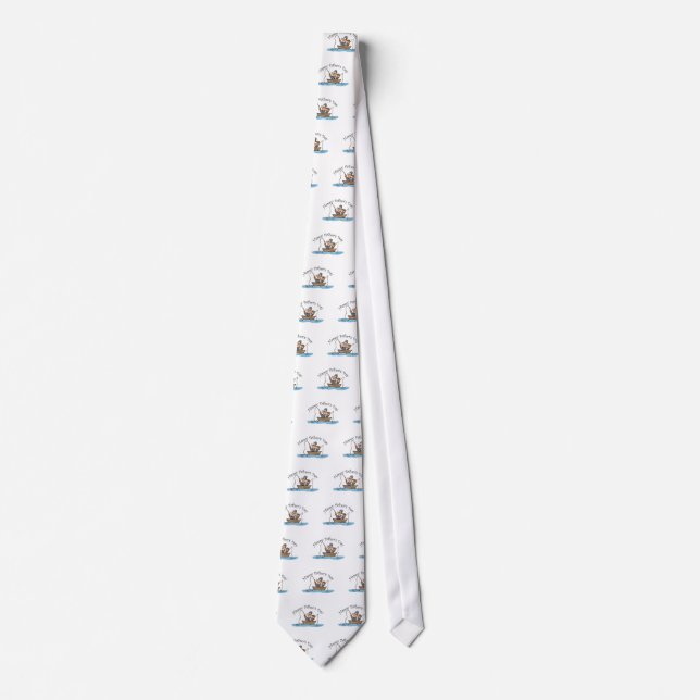 "Fathers Day Fishing" Tie (Front)