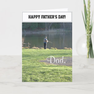 Father's Day Fishing Upload Photo Card