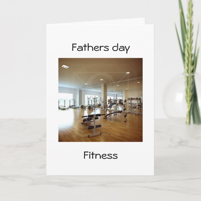 fathers day fitness card (Front)