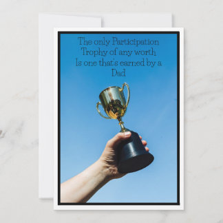 Father's Day Flat Thank You Card