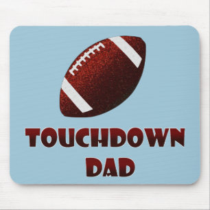 Fathers day Football touchdown dad Mouse Mat