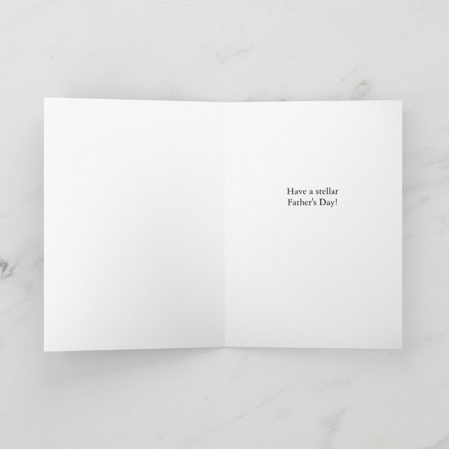 Father's Day for Best Dad Universe Theme Card (Inside)