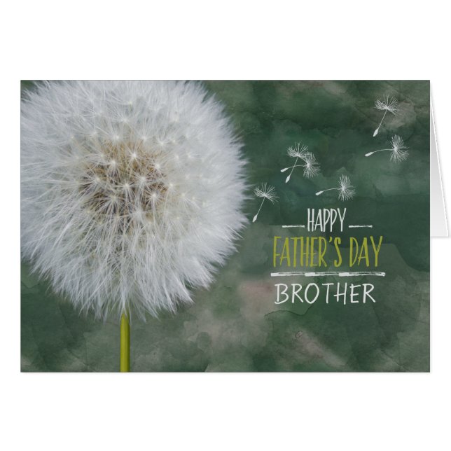 Father's Day for Brother Dandelion Wishes Custom (Front Horizontal)