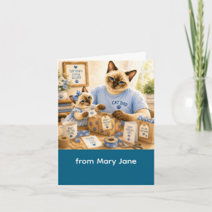 Father's Day for Cat Dad Cat Lovers Card