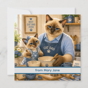 Father's Day for Cat Dad Cat Lovers Card