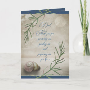 Father's Day for Dad Seashell on the Beach Card