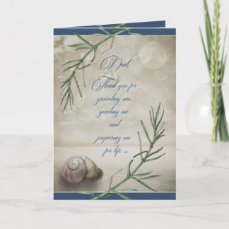 Father's Day for Dad Seashell on the Beach Card