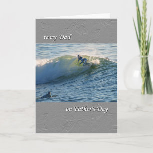 Father's Day, for Dad, surfers surfing Card