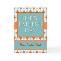 Father's Day for Foster Dad, Diamond Argyle Design