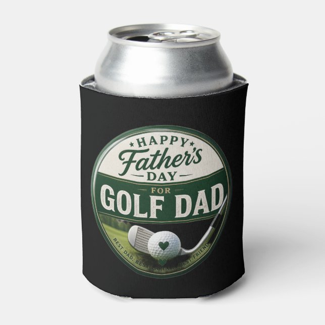Father's Day for Golf Dad Can Cooler (Can Front)
