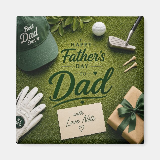 Father's Day for Golf Dad  Magnet (Front)
