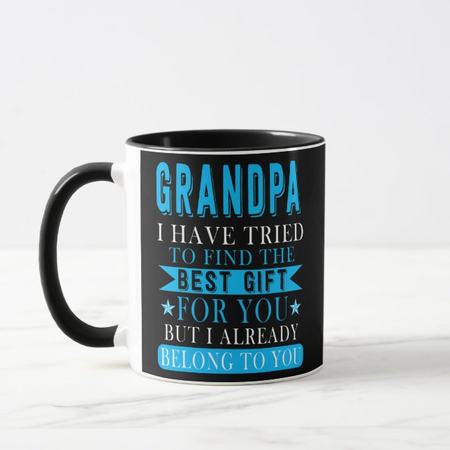 Fathers Day For Grandpa From Nephew Niece Best Mug (Left)