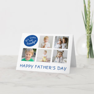 Father's Day for Grandpa Photo Collage Card