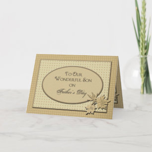 Father's Day - For Our Son Card