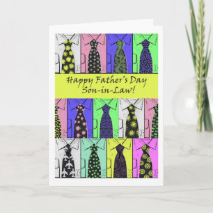 Father's Day for Son in Law, Shirts and Ties Card