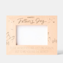 Fathers Day Frame, Happy Fathers Day quote nature