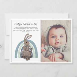 Father's Day From Baby Photo Flat Holiday Card
