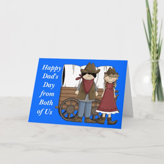 Father's Day from Both of Us - Western Card (Front)