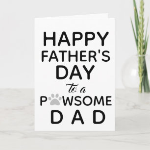 Father's Day from Dog - Cute Dog Dad Card