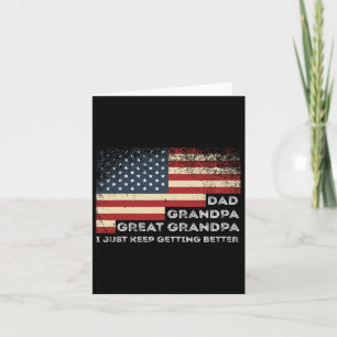 Fathers Day From Grandkids Dad Grandpa Great Grand Card
