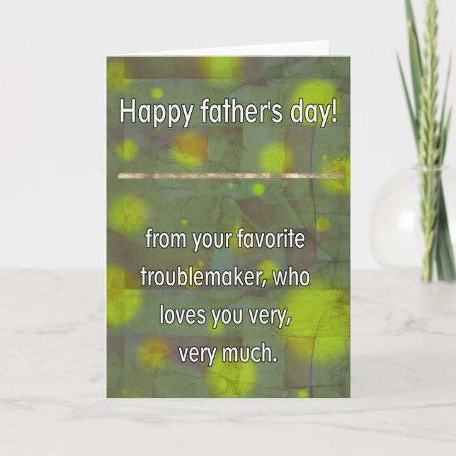 Father's day from son card (Front)