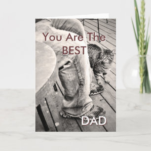 "Father's Day From the Pets" Samson the Cat Photo Card