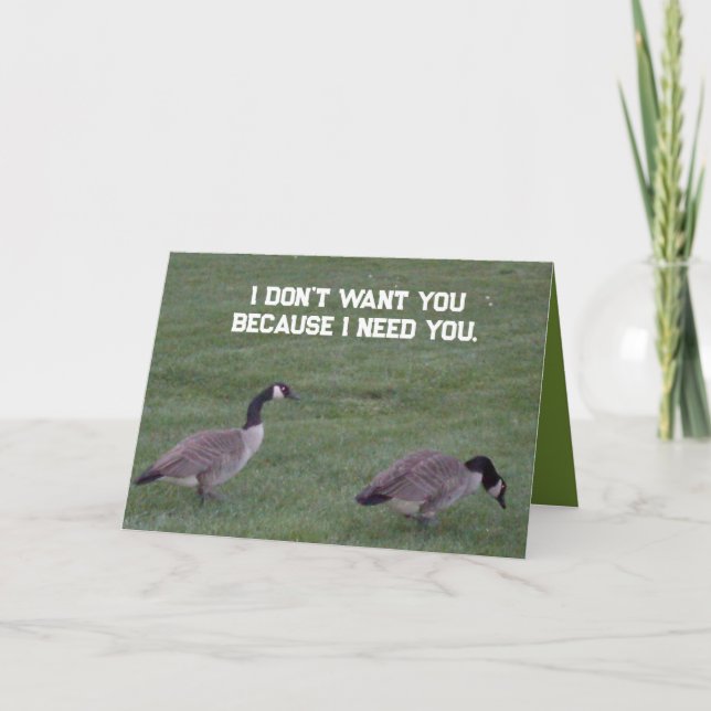FATHERS DAY FROM WIFE joke card (Front)