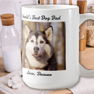 Father's Day - Funny Dog Dad Birthday - Pet Photo Coffee Mug
