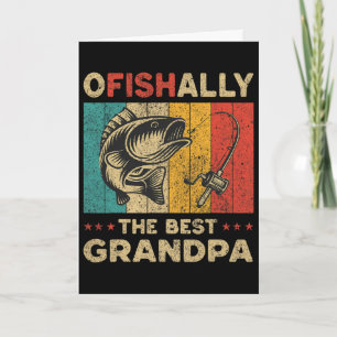 Father's Day Funny Fishing Ofishally The Best Gran Card