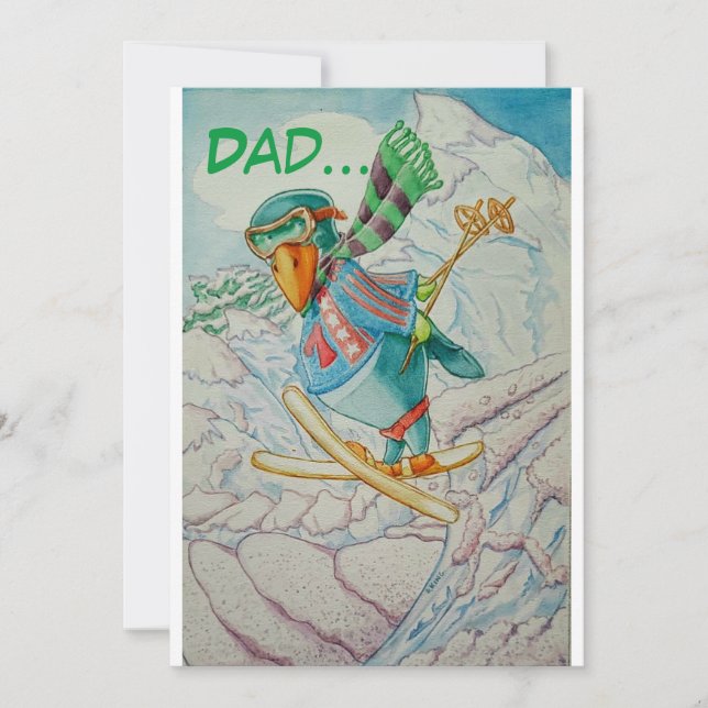 FATHER'S DAY FUNNY GREETINGS CARD.  THANK YOU CARD (Front)