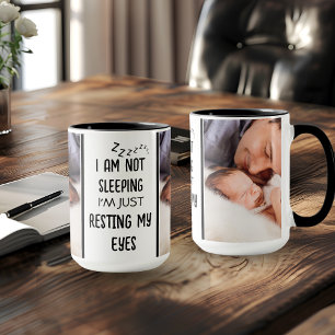 Fathers Day Funny New Dad Photo Mug