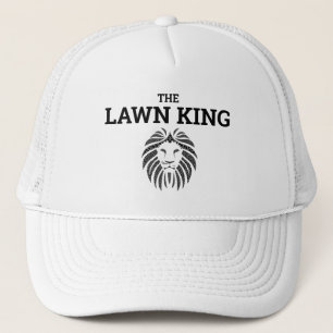 Father's Day Funny Novelty Gift THE LAWN KING  Trucker Hat