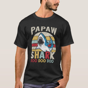 Fathers Day Funny Papaw Shark Grandpa Gift Men T S T-Shirt
