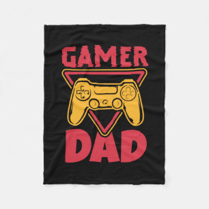 Father's Day Gamer Dad Fleece Blanket