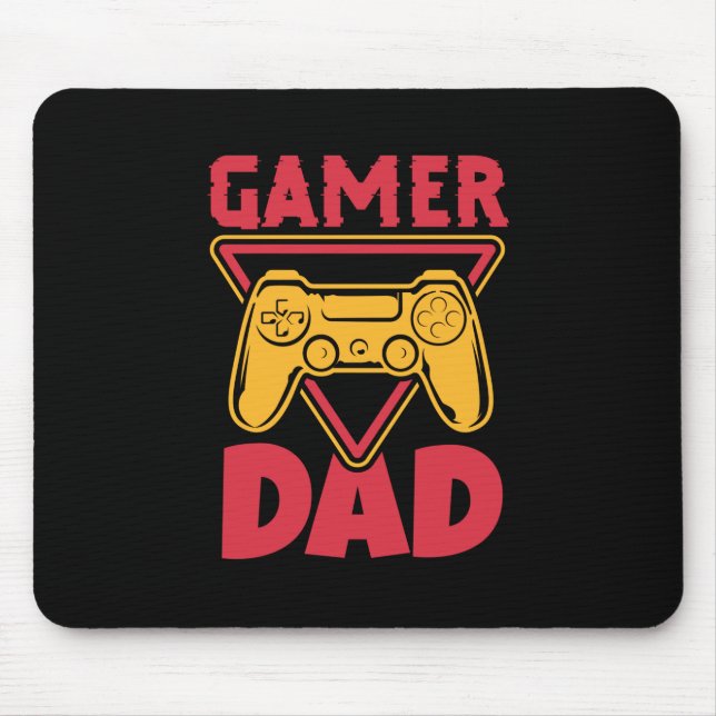 Father's Day Gamer Dad Mouse Mat (Front)
