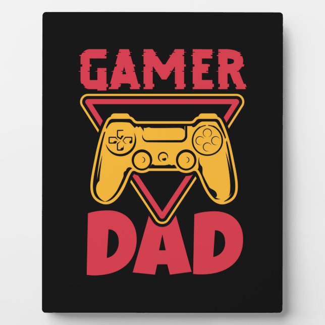 Father's Day Gamer Dad Plaque (Front)