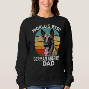 Father's Day German Shepherd  World's Best Shephar Sweatshirt
