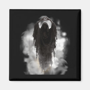Fathers day ghost heart hands horror scary face magnet