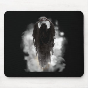 Fathers day ghost heart hands horror scary face mouse mat