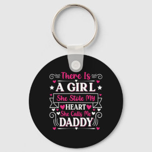 Father's Day Gift A Girl Calls Me Daddy Key Ring