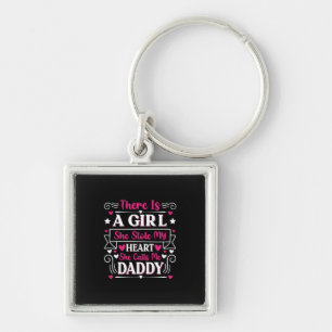 Father's Day Gift   A Girl Calls Me Daddy Key Ring