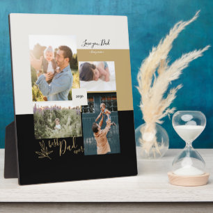 Father's day gift Best Dad Ever Photo Collage Plaque