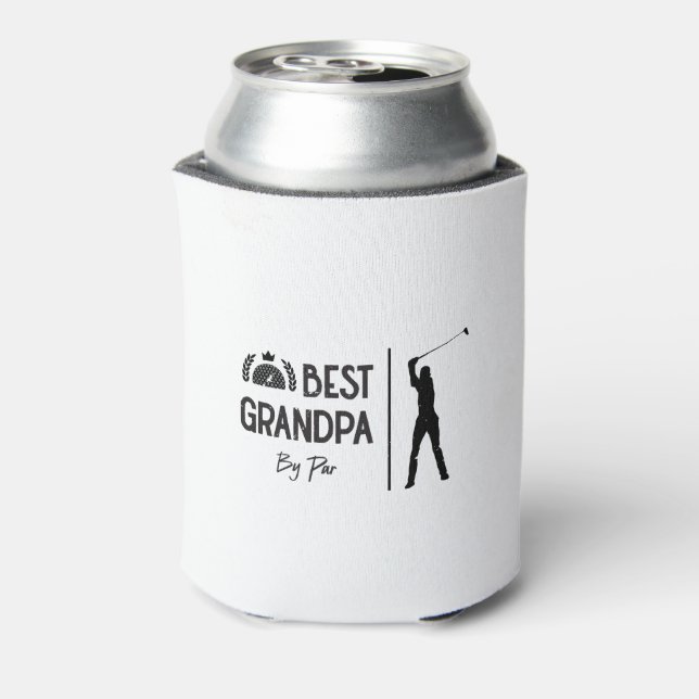 Father's Day Gift | Best Grandpa By Par  Can Cooler (Can Back)