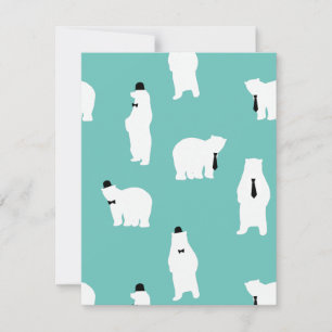 Fathers Day Gift Cool Daddy Polar Bear Holiday Card