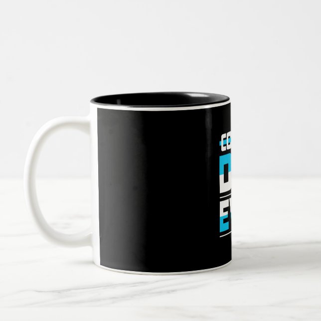 Father's Day Gift | Coolest Dad Ever Two-Tone Coffee Mug (Left)