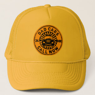 Fathers Day Gift Dad Cabs 24 Hr Taxi Funny Trucker Hat