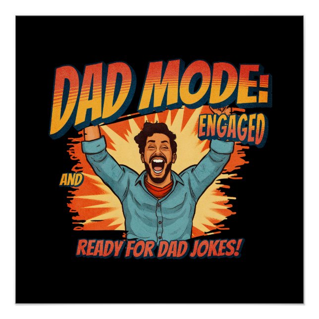 Father's Day Gift | Dad Mode Poster (Front)